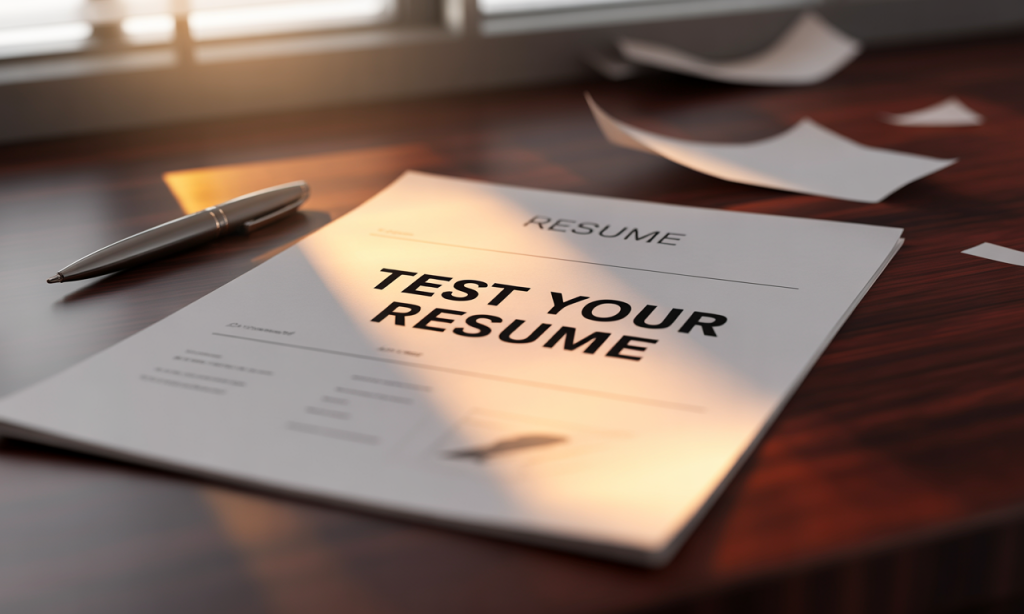 Resume testing for ATS compatibility - check and optimize your CV before applying for jobs.